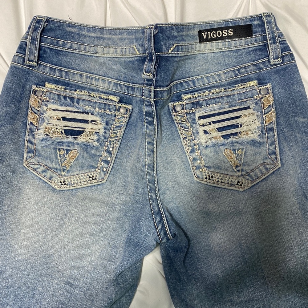 Vigoss Size 3/4 Length 25 Dublin Capris one small stain as shown